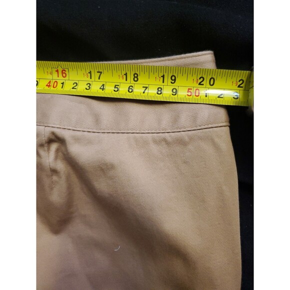 Herve Benard Beige Casual Unlined Straight Leg‎ Pants Size 18 - Picture 4 of 5